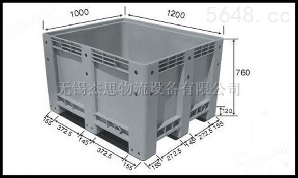折叠式塑料卡板箱JS-1210（封闭式）