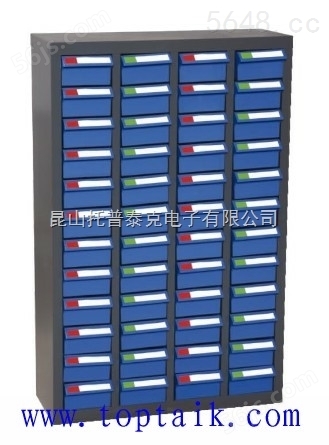 杭州48抽蓝色，透明螺丝储存柜